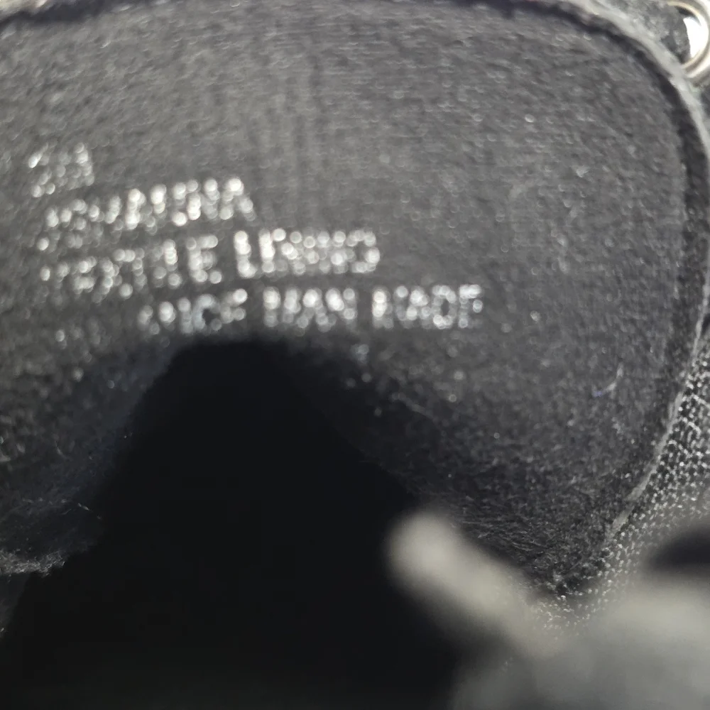 Steve Madden Baby Girl Black Croc-Embossed Combat Boots Size 2